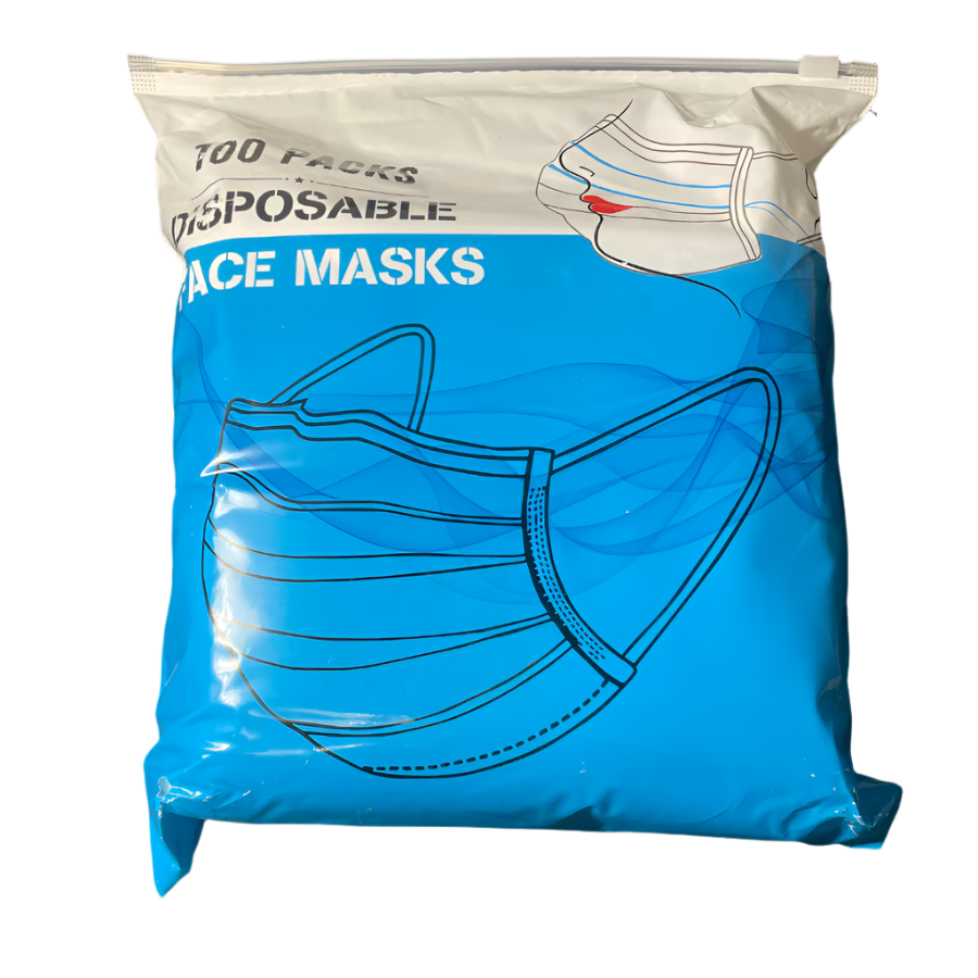 Face masks, 100 per pack