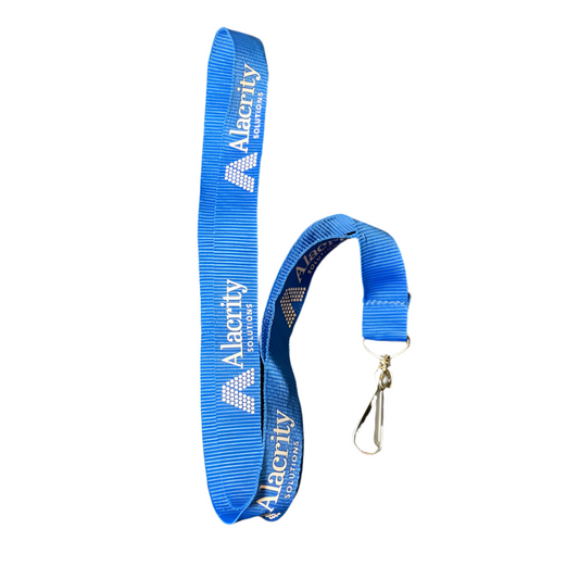 Lanyard, Blue, White color logo