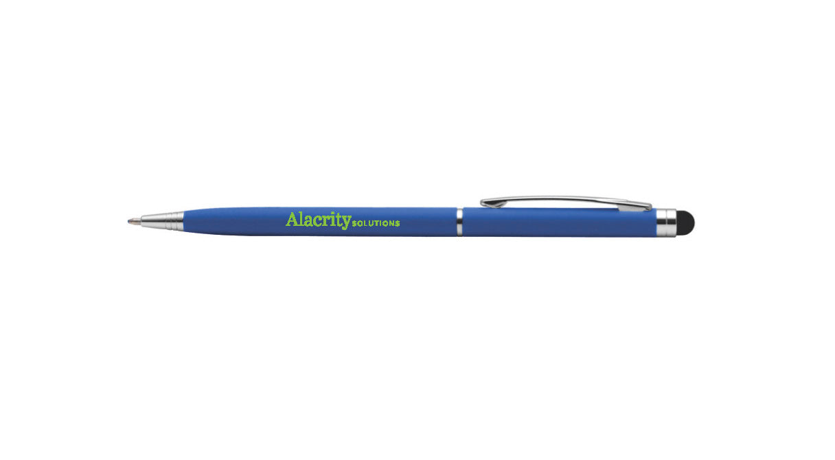 Pen, Blue with Green Logo