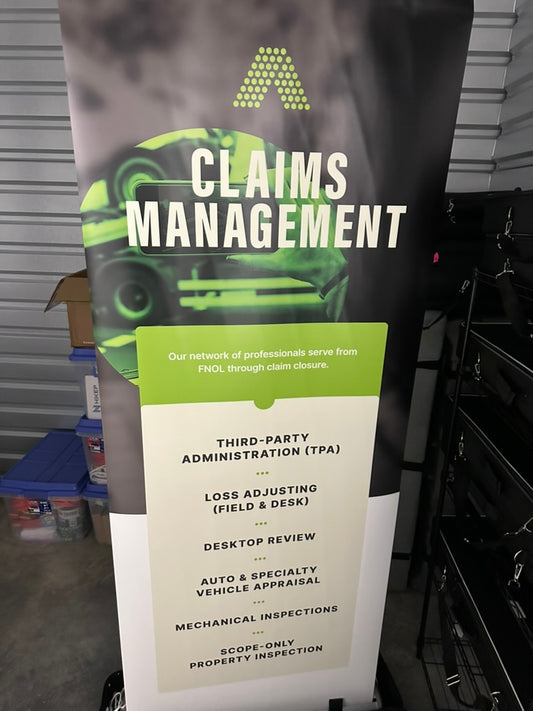 Banner, Claims Management March 2024 Edition (Both banner only have one functional side)