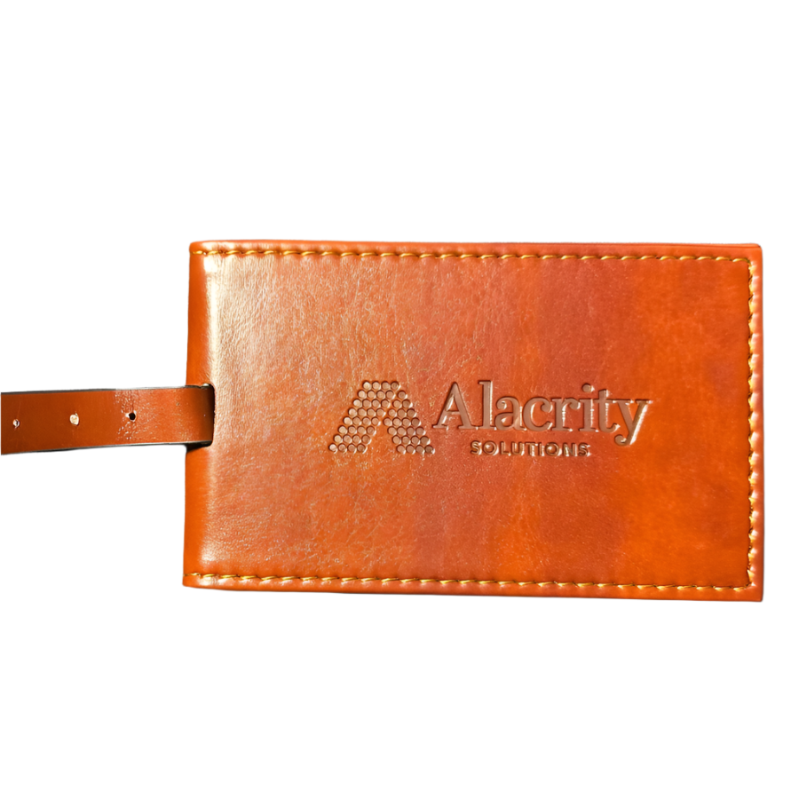 Luggage Tags, Brown Leather