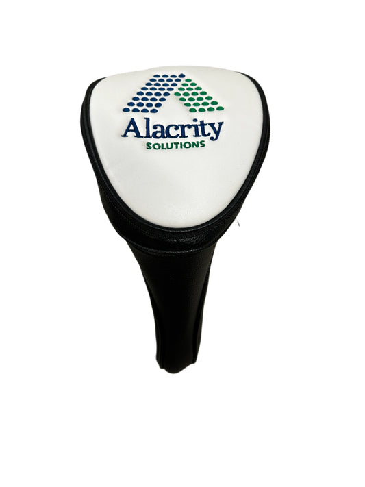 Golf Head Cover - Driver - Leather with Embroidery