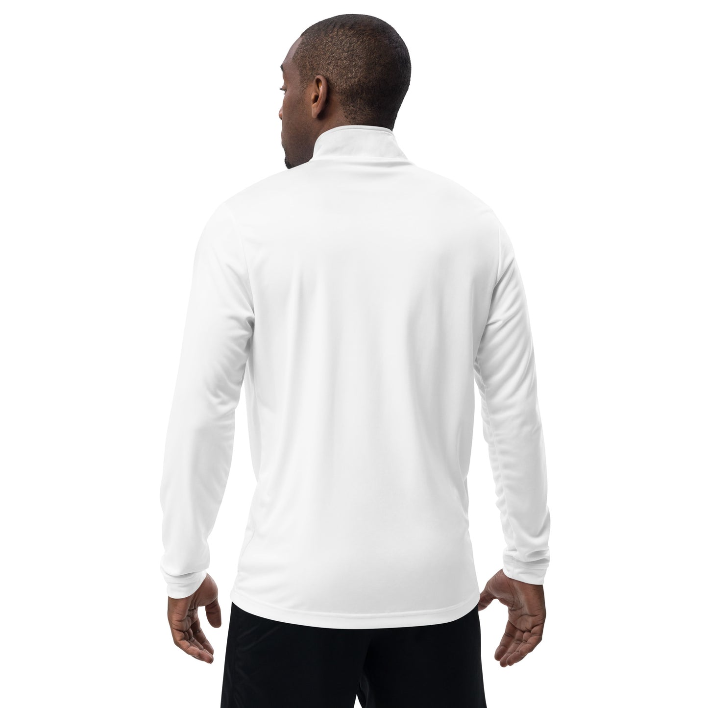 Men's Adidas Quarter Zip Pullover (White)