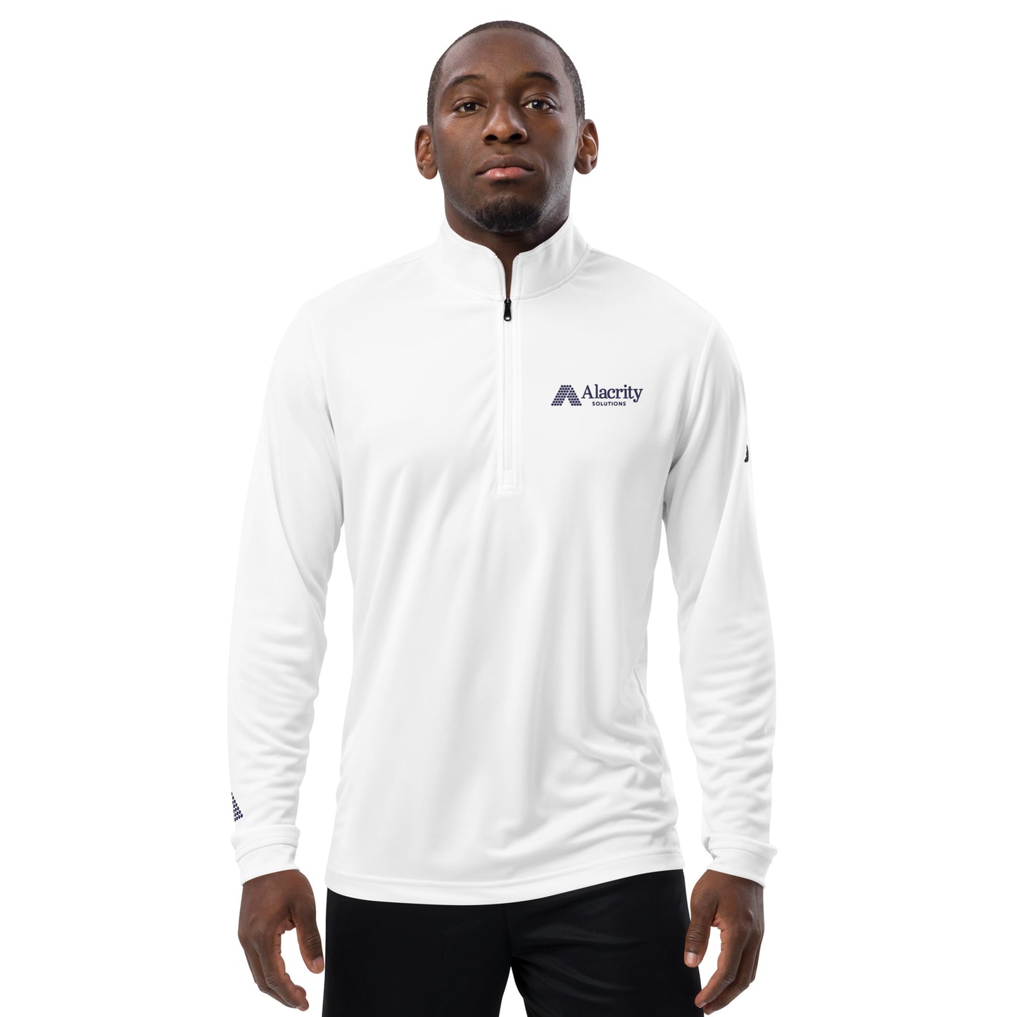 Men's Adidas Quarter Zip Pullover (White)