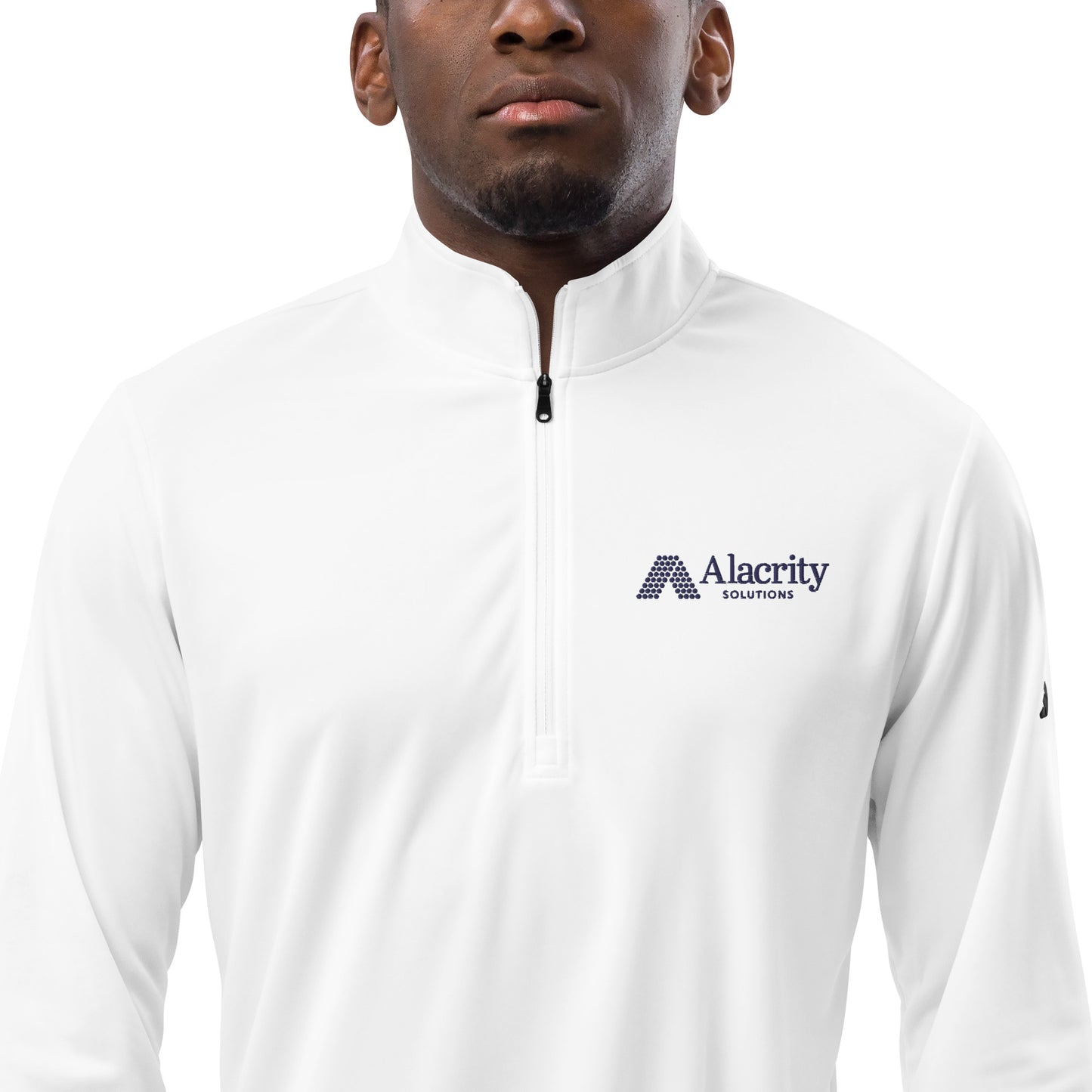 Men's Adidas Quarter Zip Pullover (White)