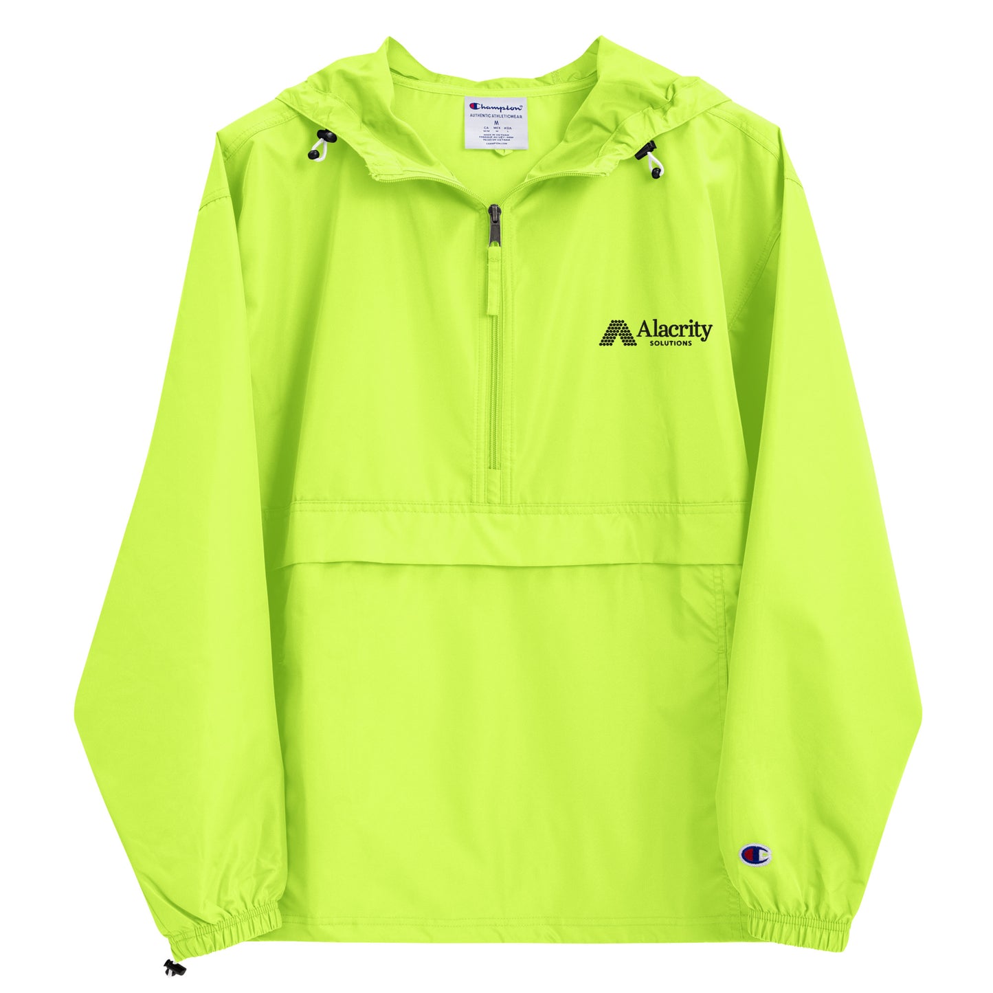 Unisex Embroidered Champion Packable Jacket (safety colors)