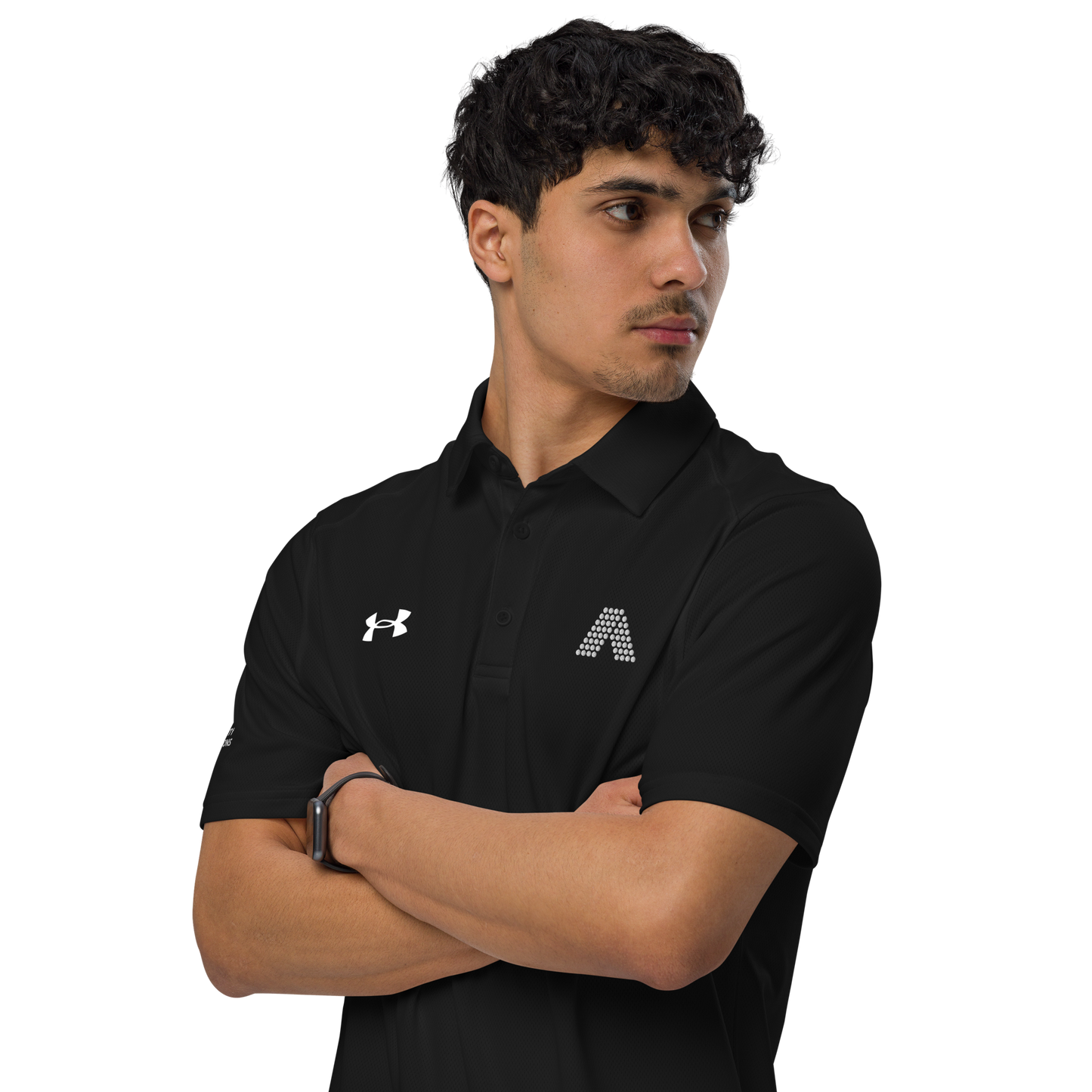 Men's Under Armour® polo (black, navy or grey)