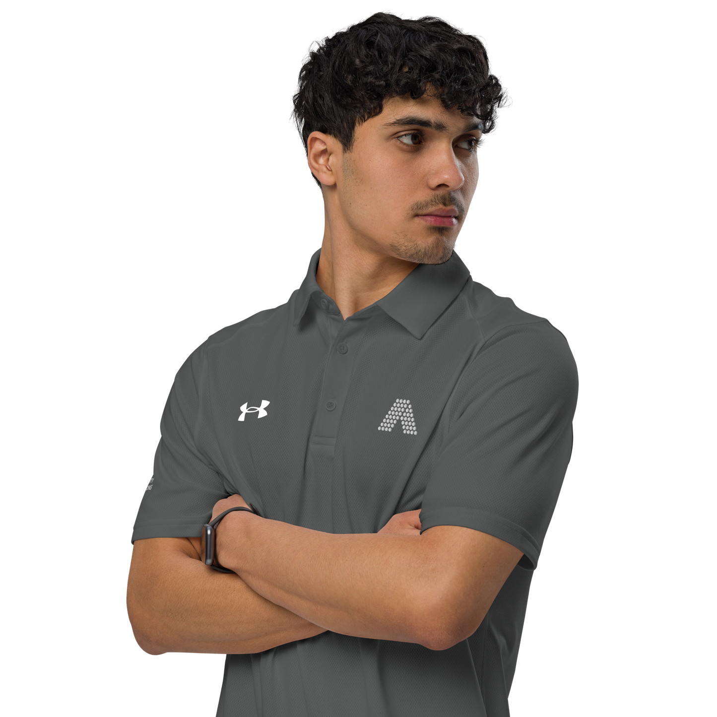 Men's Under Armour® polo (black, navy or grey)