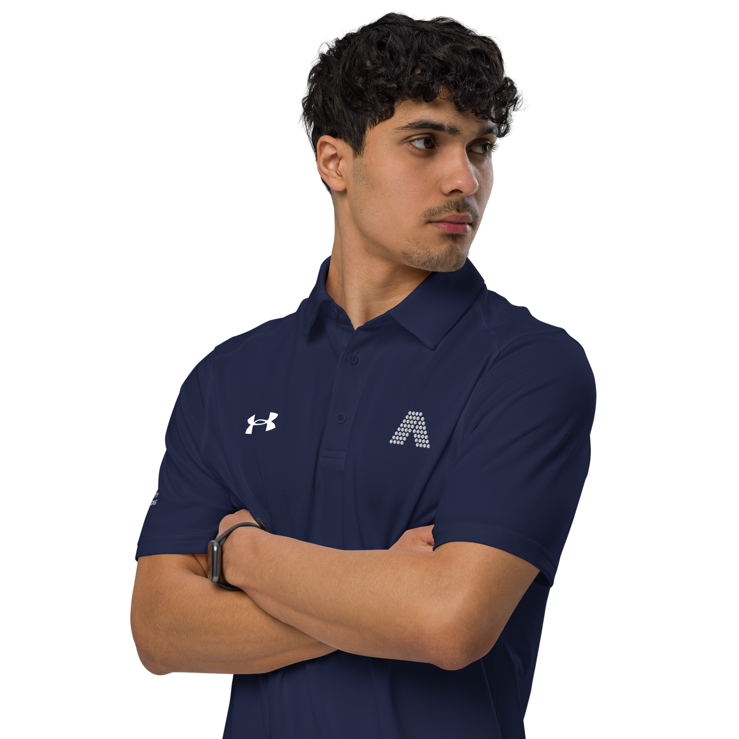 Men's Under Armour® polo (black, navy or grey)