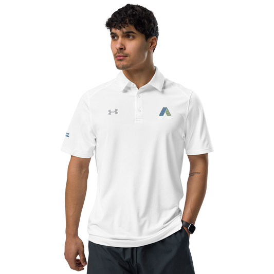 Men's Under Armour® polo (white)