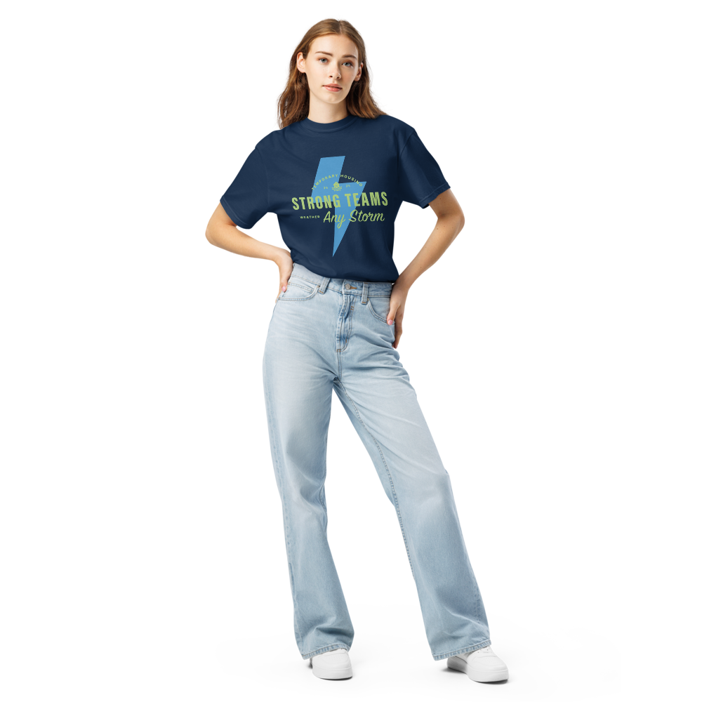 Temp Housing Unisex garment-dyed t-shirt (blue)