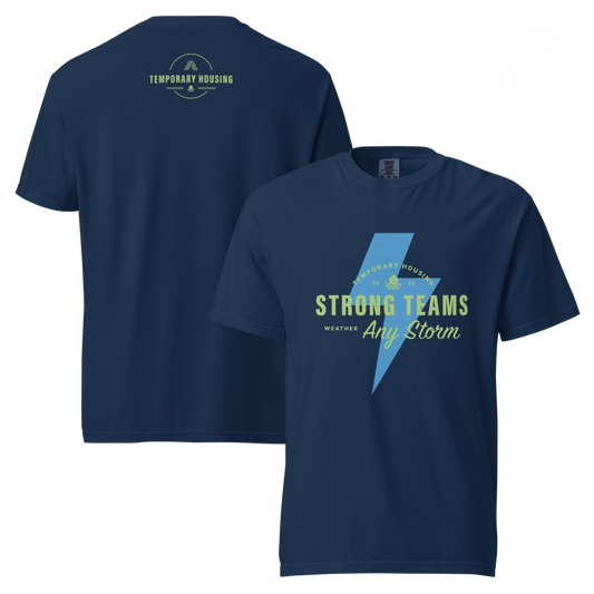 Temp Housing Unisex garment-dyed t-shirt (blue)