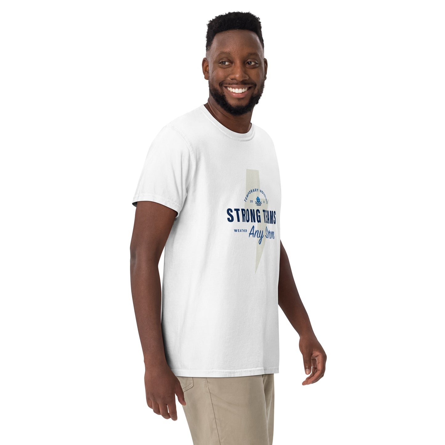 Temp Housing Unisex garment-dyed t-shirt (white)