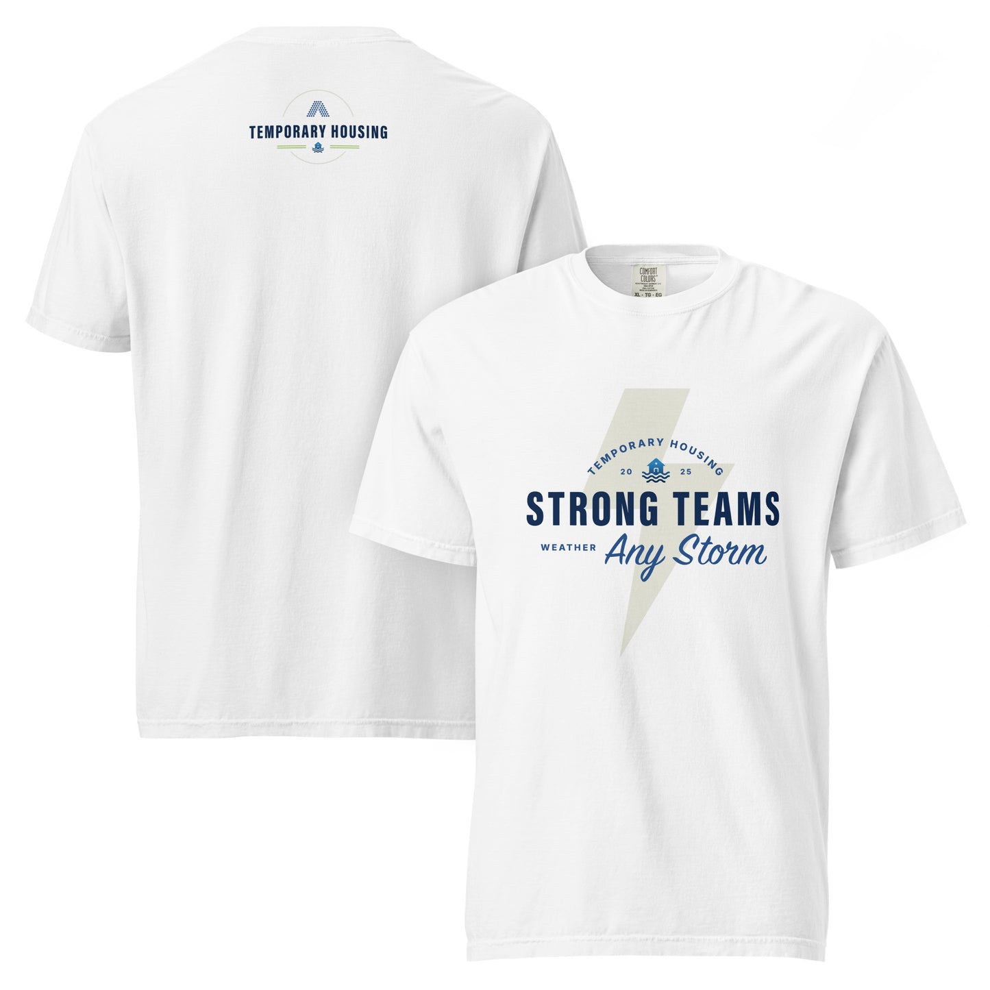 Temp Housing Unisex garment-dyed t-shirt (white)
