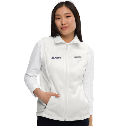 Women’s Columbia Fleece Vest (white)