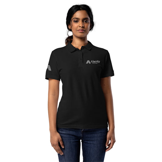 Women’s Pique Polo Shirt (Black or Blue)