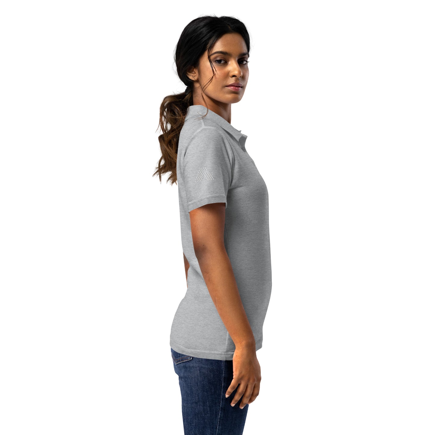 Women’s Pique Polo Shirt (Grey or White)